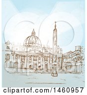 Sketched Basilica Vatican City
