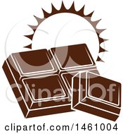 Poster, Art Print Of Chocolate Squares With A Sun And Text