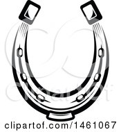 Poster, Art Print Of Horseshoe In Black And White