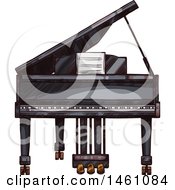Poster, Art Print Of Sketched Piano