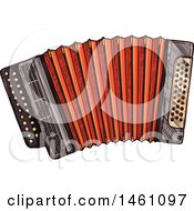 Poster, Art Print Of Sketched Accordion