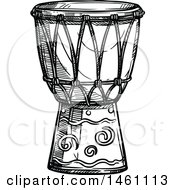 Poster, Art Print Of Sketched Conga Drum