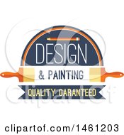 Clipart Of A Painting Tool Design Royalty Free Vector Illustration