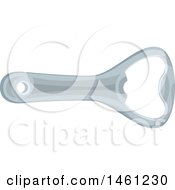 Clipart Of A Bottle Opener Royalty Free Vector Illustration