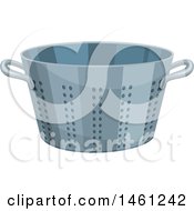 Clipart Of A Strainer Royalty Free Vector Illustration