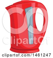 Clipart Of A Kettle Royalty Free Vector Illustration