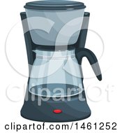 Clipart Of A Coffee Maker Royalty Free Vector Illustration