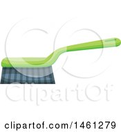 Clipart Of A Scrub Brush Royalty Free Vector Illustration by Vector Tradition SM