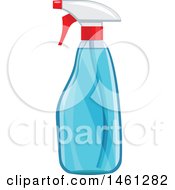 Clipart Of A Spray Bottle Royalty Free Vector Illustration