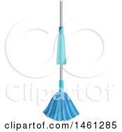 Clipart Of A Mop Royalty Free Vector Illustration