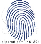 Clipart Of A Thumb Print Royalty Free Vector Illustration
