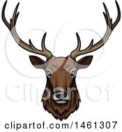 Poster, Art Print Of Elk Face