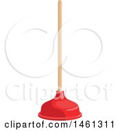 Clipart Of A Plunger Royalty Free Vector Illustration