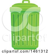 Poster, Art Print Of Green Trash Can