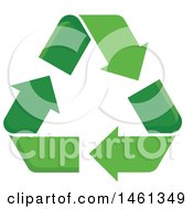 Clipart Of A Recycle Arrows Design Royalty Free Vector Illustration