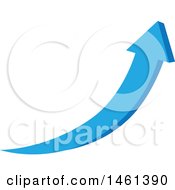 Clipart Of A Blue Arrow Design Royalty Free Vector Illustration