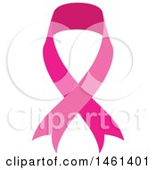 Clipart Of A Pik Breast Cancer Awareness Ribbon Royalty Free Vector Illustration