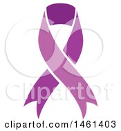 Poster, Art Print Of Purple Awareness Ribbon