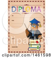 Poster, Art Print Of Diploma Of A Professor Owl