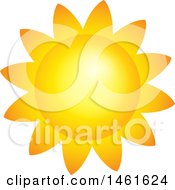 Clipart Of A Summer Time Sun Royalty Free Vector Illustration