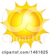 Clipart Of A Summer Time Sun Royalty Free Vector Illustration