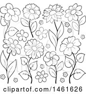 Poster, Art Print Of Black And White Flowers