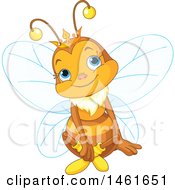 Poster, Art Print Of Cute Queen Bee Sitting