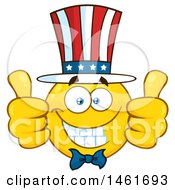 Poster, Art Print Of Emoji Smiley Face Uncle Sam Giving Two Thumbs Up