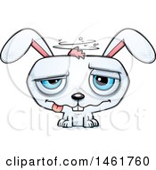Clipart Of A Cartoon Dizzy Evil Bunny Rabbit Royalty Free Vector Illustration by Cory Thoman