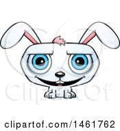 Cartoon Grinning Evil Bunny Rabbit