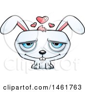 Clipart Of A Cartoon Loving Evil Bunny Rabbit Royalty Free Vector Illustration by Cory Thoman
