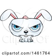 Clipart Of A Cartoon Mad Evil Bunny Rabbit Royalty Free Vector Illustration by Cory Thoman