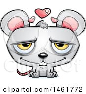 Clipart Of A Cartoon Loving Evil Mouse Royalty Free Vector Illustration by Cory Thoman