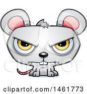 Clipart Of A Cartoon Mad Evil Mouse Royalty Free Vector Illustration