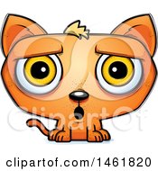 Poster, Art Print Of Cartoon Surprised Evil Orange Cat