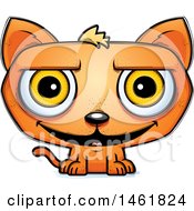 Poster, Art Print Of Cartoon Grinning Evil Orange Cat