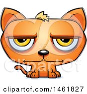 Poster, Art Print Of Cartoon Bored Evil Orange Cat