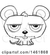 Cartoon Outline Bored Evil Mouse