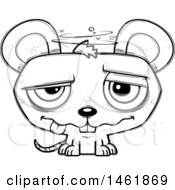 Poster, Art Print Of Cartoon Outline Drunk Evil Mouse