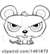 Poster, Art Print Of Cartoon Outline Mad Evil Mouse