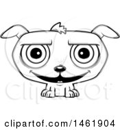 Poster, Art Print Of Cartoon Outline Grinning Evil Puppy Dog