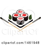 Poster, Art Print Of Sushi Roll Design