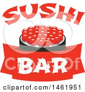 Clipart Of A Caviar Sushi Design Royalty Free Vector Illustration