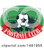 Clipart Of A Soccer Ball Design Royalty Free Vector Illustration