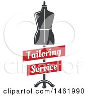 Poster, Art Print Of Mannequin With Tailoring Service Banners