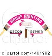 Clipart Of A Painting Design Royalty Free Vector Illustration