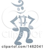 Poster, Art Print Of Music Note Man Mascot Standing With Hands On His Hips