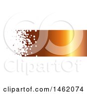 Poster, Art Print Of White Bubble And Gradient Orange Website Header Banner