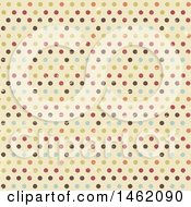 Poster, Art Print Of Distressed Vintage Polka Dot Background Pattern