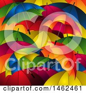Poster, Art Print Of Background Of Colorful Umbrellas